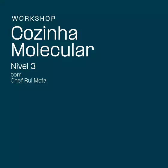 Workshop Cozinha Molecular Nível 3
